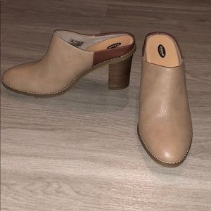 Dr Scholl’s Heel Mules, Putty (Size 9)